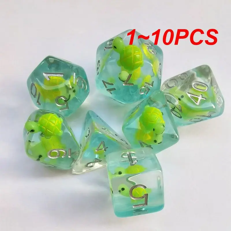 

1~10PCS Dice Faceted Dice Rounded Not Hurt The Hand High Quality Material Smooth Puzzle Toys Transparent Dice Full Board Game