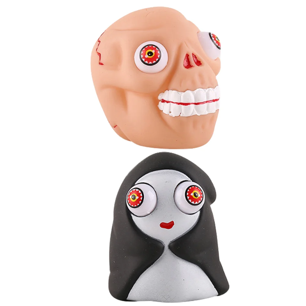 

2 Pcs Stress Reliever Pinch Toys Office Relief Soft Rubber Decompression Adults