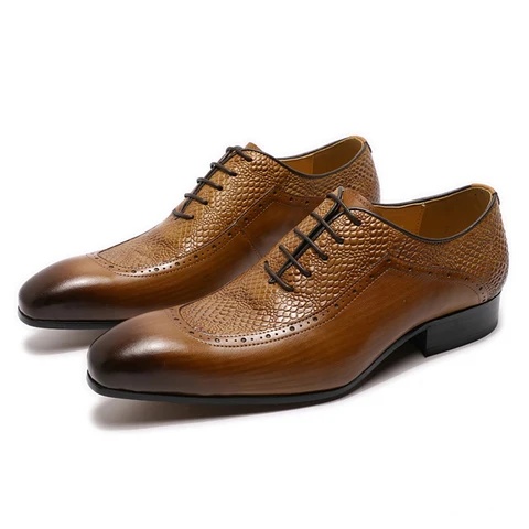 Туфли-оксфорды мужские классические, натуральная кожа, заостренный носок, на шнуровке, деловые, роскошная обувь, черные коричневые