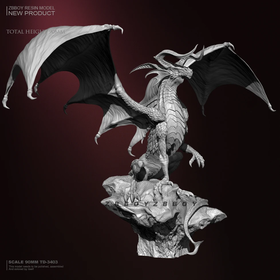 

Серебряный ледяной дракон 90 мм, фигурка солдата из смолы