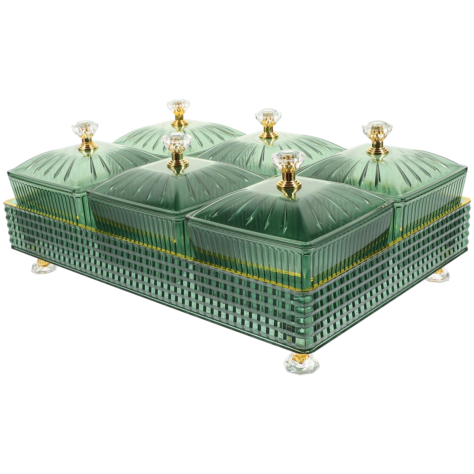 

Snack Compartment Platter Creative Serving Tray Vegetable Dish Home Food Bowl Household Veggie