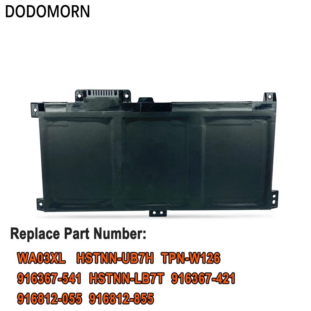 DODOMORN Аккумулятор для ноутбука WA03XL HP Pavilion X360 14-Ba 15-Bk 15-Br 15-br001TX 15-br005TX 15-br000 5-br020CA Series 48