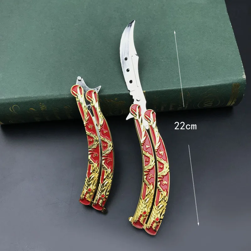 Нож-бабочка Realme из нержавеющей стали с головой дракона |