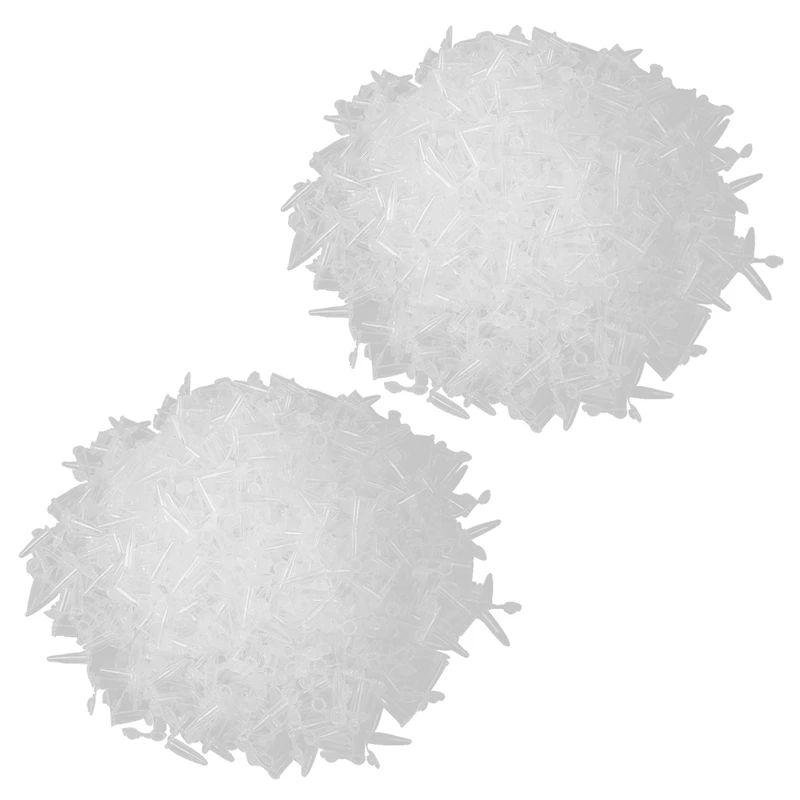 

2000 Pcs Laboratory Clear White Mark Printed Plastic Centrifuge Tube 0.5Ml
