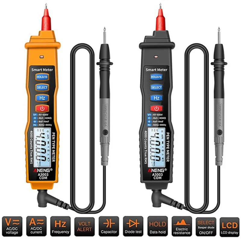 

Цифровой мультиметр в виде ручки, умный мультитестер, измеритель напряжения, сопротивления, емкости, диодов, непрерывности, Вольтметр перем...