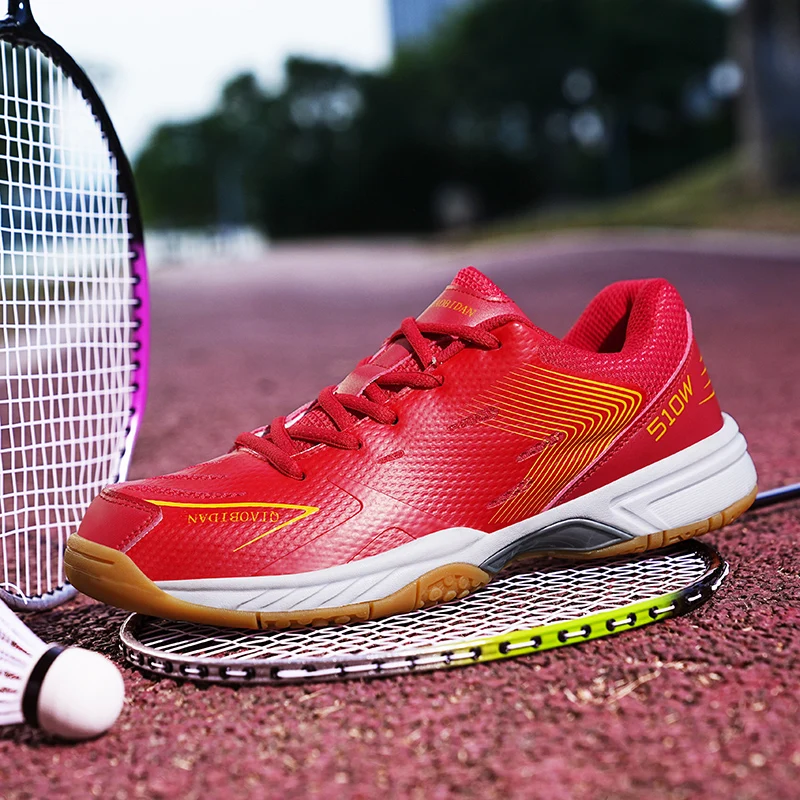 

Big Size 36-48 Badminton Sneakers Couples Volleyball Shoes Comfortable Badminton Court Shoes Lace Up Anti-Slip Training Sneakers