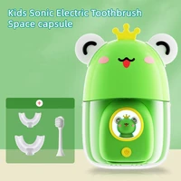 sonic children electric toothbrush cartoon pattern toothbrush soft silicone brush head fully automatic kids electric toothbrush