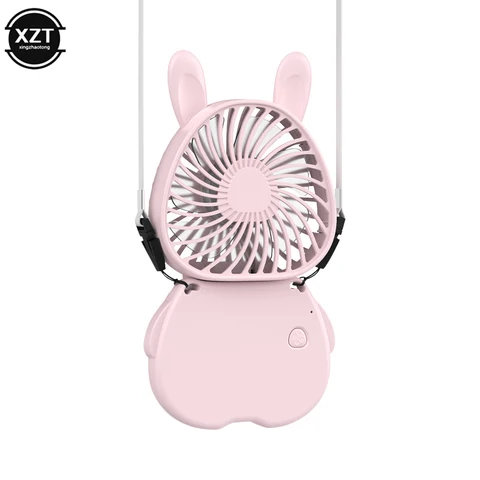 Новый USB Перезаряжаемый подвесной шейный вентилятор, складные мини портативные маленькие вентиляторы, портативный Настольный Карманный бесшумный мини-вентилятор для кемпинга, воздушный охладитель
