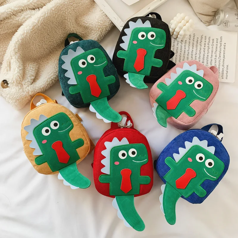 2022 New Dinosaur Children Small Backpacks Fashion Boys Girls School Bags In Kindergarten Kids Cute Snack Gift Bag All-match Hot