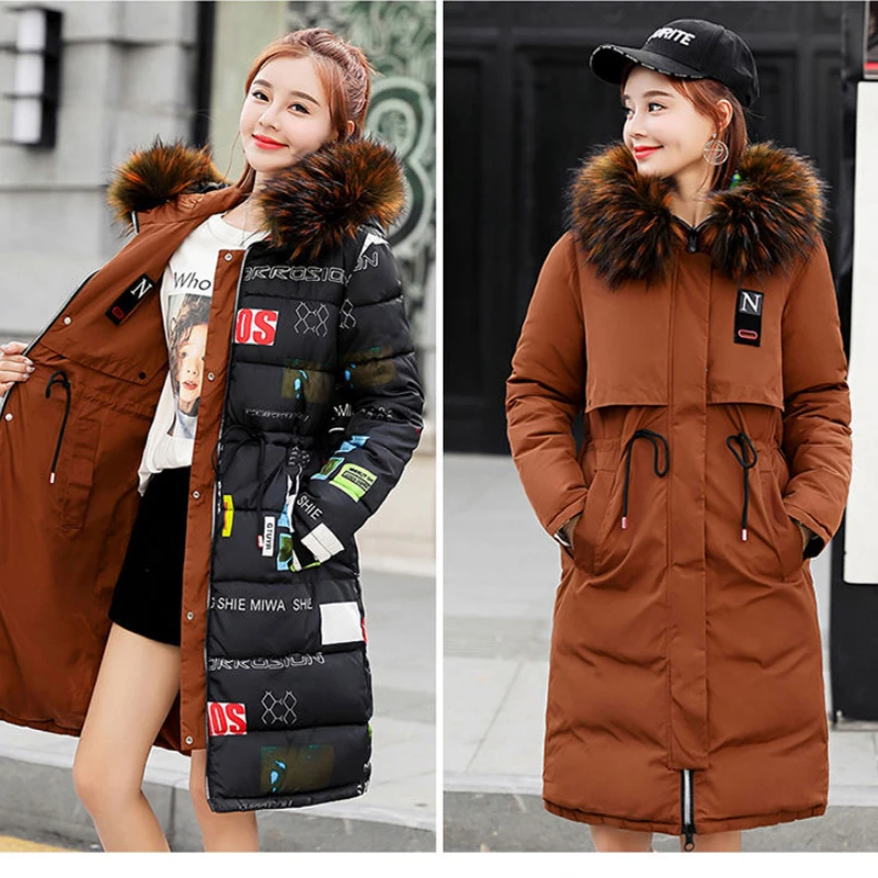 Women's Winter Coat Parka Hooded Long Padded Jacket Reversible Jacket Warmth Free Shipping Wholesale Plus Size Slim Fit Fashion