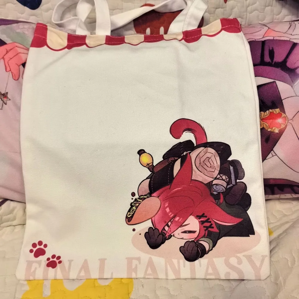 Аниме FINAL FANTASY XIV FF14 G'raha Tia мягкие игрушки холст сумка коллекция реквизит для