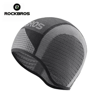 rockbros breathable helmet cycling cap anti uv anti sweat sports hat motorcycle bike riding bicycle cycling hat unisex inner cap