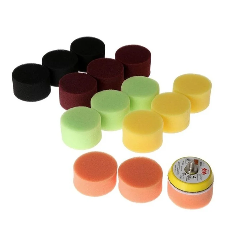 

16pcs Car Polishing Pad 2" 50mm Polishing Circle Buffing Pad Tool Hand Tool for Car Polisher Polishing Removes Scratches
