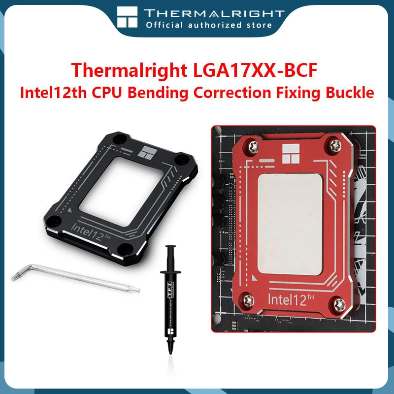 

Thermalright LGA17XX-BCF Intel12 Generation 1700 Intel CPU Bending Correction Type Fixing Buckle Anti-fall Aluminum Alloy Bracke