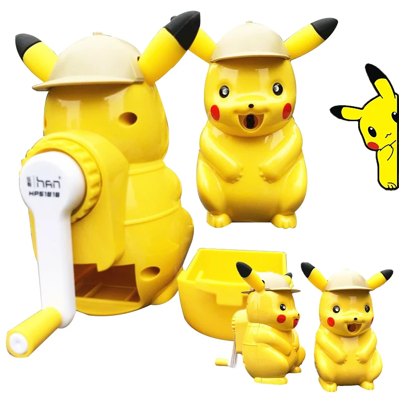 

Anime Pokemon Pikachu Pencil Sharpener Kawaii Cartoon Doll Mechanical Sharpener for Pencil Creative Stationery Student Kids Gift