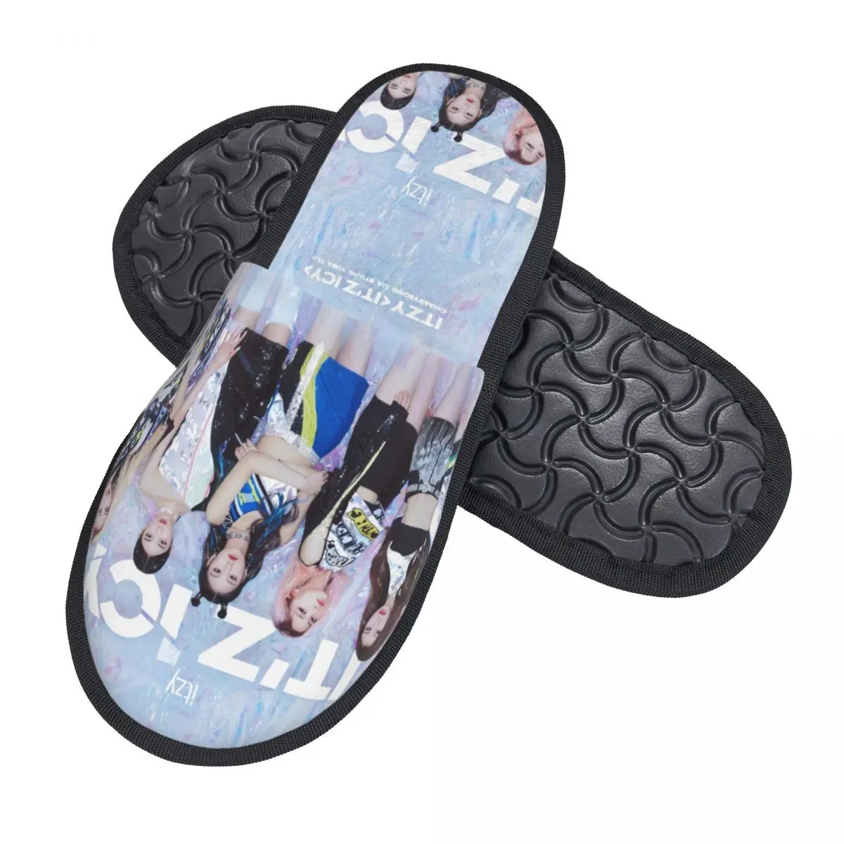 Пользовательские Kpop Group Itzys корейские женские тапочки с пенным наполнителем