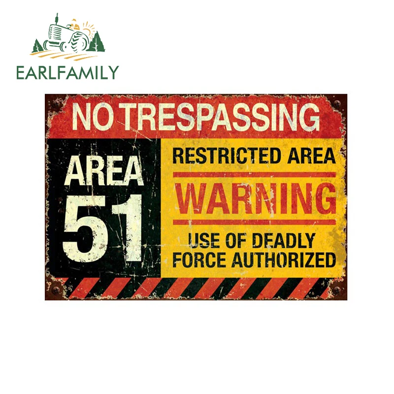 

EARLFAMILY 13 см x 6,4 см для площади 51, наклейки для автомобиля без ограничений, водонепроницаемые мотоциклетные наклейки, виниловые наклейки для бампера, индивидуальный декор для багажника