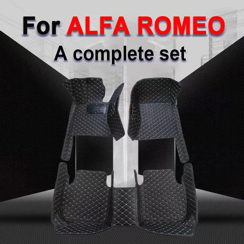 

Car Floor Mats For ALFA ROMEO Giulia Mito Stelvio GT Giulietta 4C 159 Spider 916 GTV Brera 166 147 Spider Car Accessories