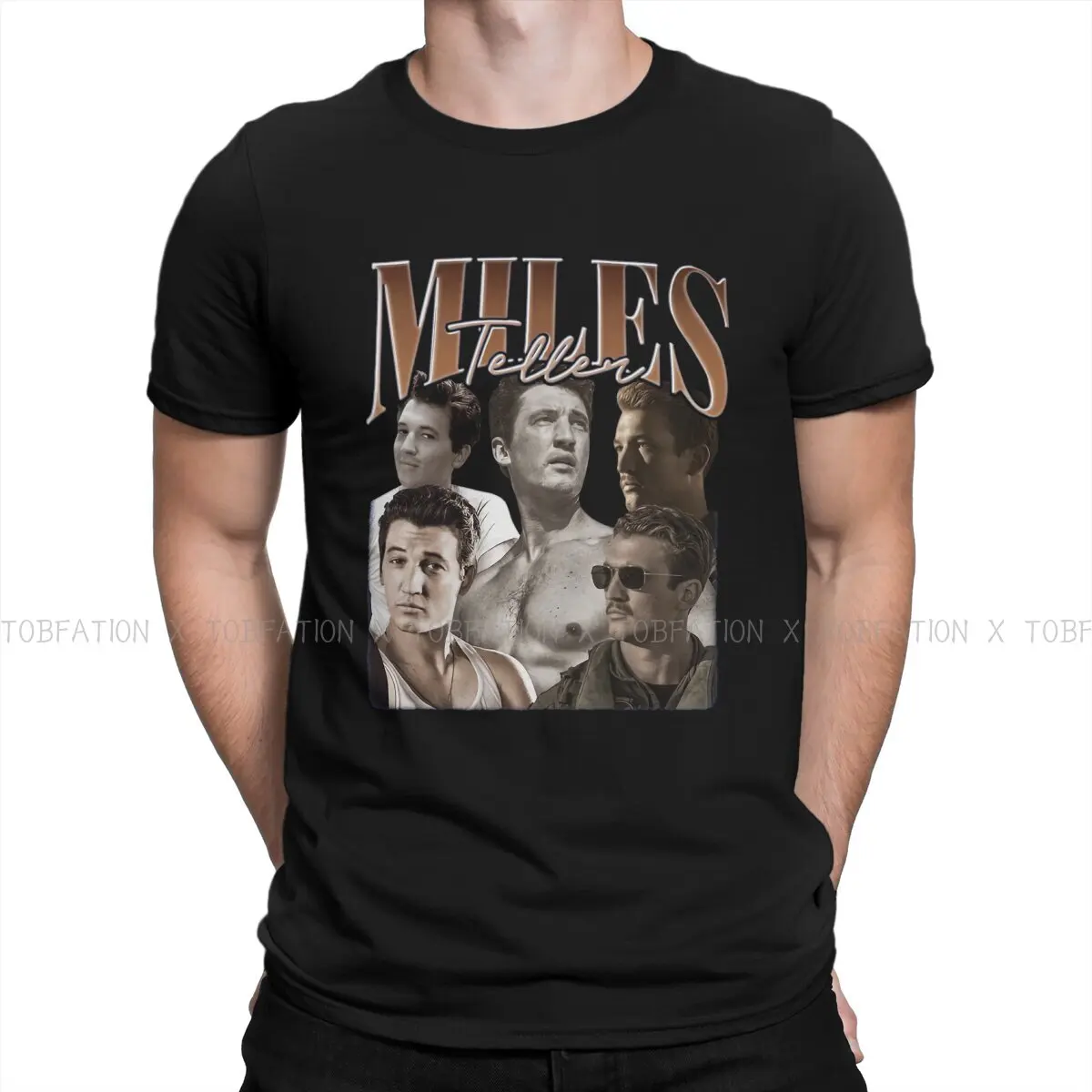 

Miles Teller Men TShirt Top Gun Maverick Goose Film O Neck Tops 100% Cotton T Shirt Funny High Quality Gift Idea