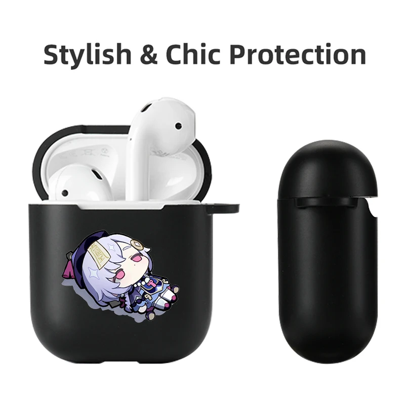 Силиконовый чехол Genshin Impact с персонажами игры для Airpods Pro 3 2 1 Zhongli Hutao Xiao Airpod |
