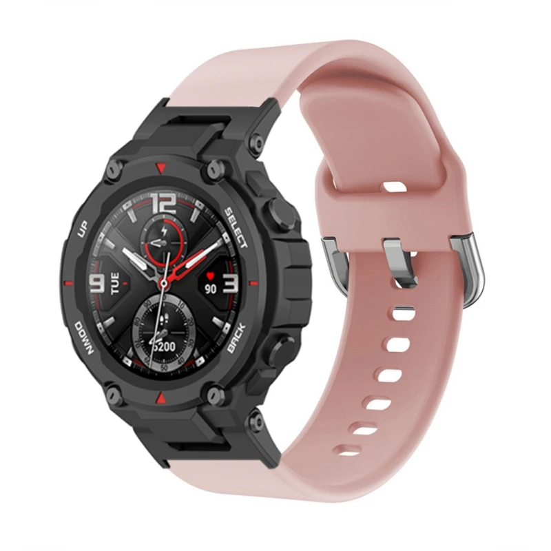 Replacement Sport Strap For Huami Amazfit T-Rex Adjustable Strap Bracelet for Amazfit T Rex 2/ T-Rex Pro Watch Silicone Strap