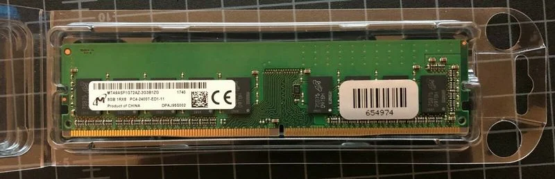 

RAM 8G 1RX8 PC4-2400T-ED1-11 MTA9ASF1G72AZ-2G3B1 ECC UDIMM