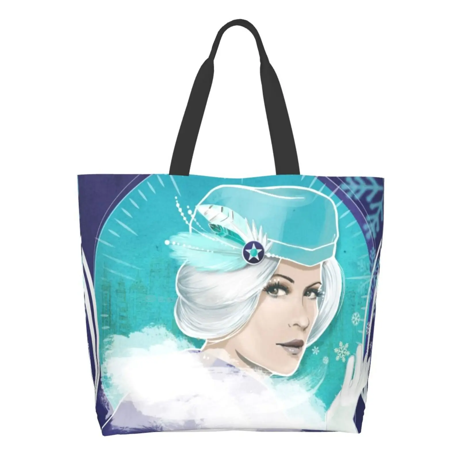 

Copie De Sensual Style Mucha Designer Handbags Shopping Tote Mucha Fanart Femme Portrait Geek Art Vintage Retro Illustration
