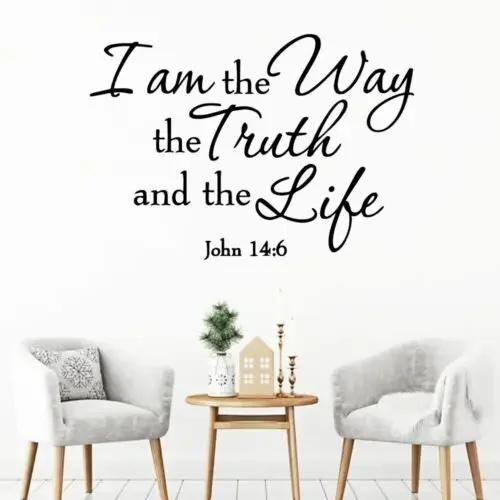 Милые наклейки на стену Я дорога истины и жизни украшение для дома наклейка