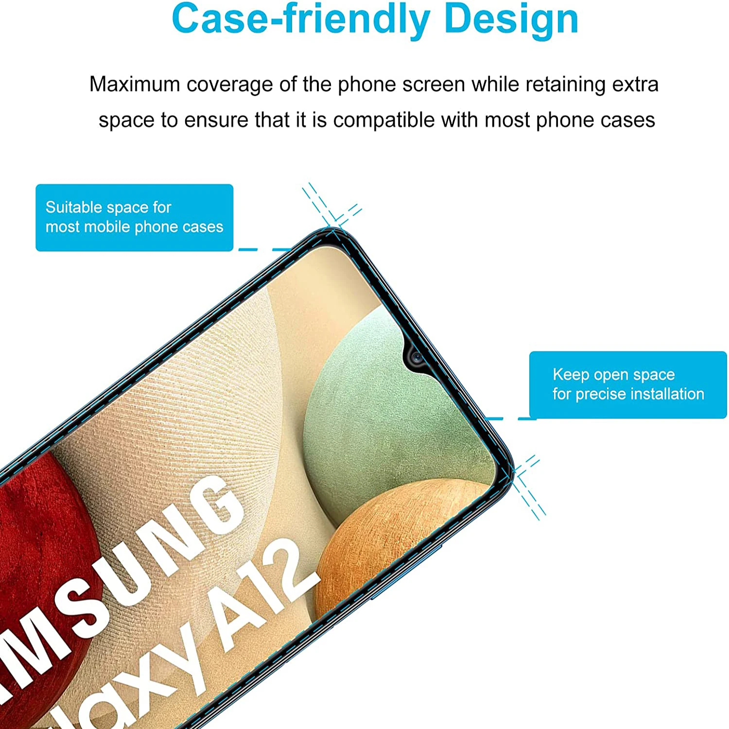 2/4Pcs Screen Protector Glass For Samsung Galaxy A12 M12 F12 Nacho Tempered Glass Film