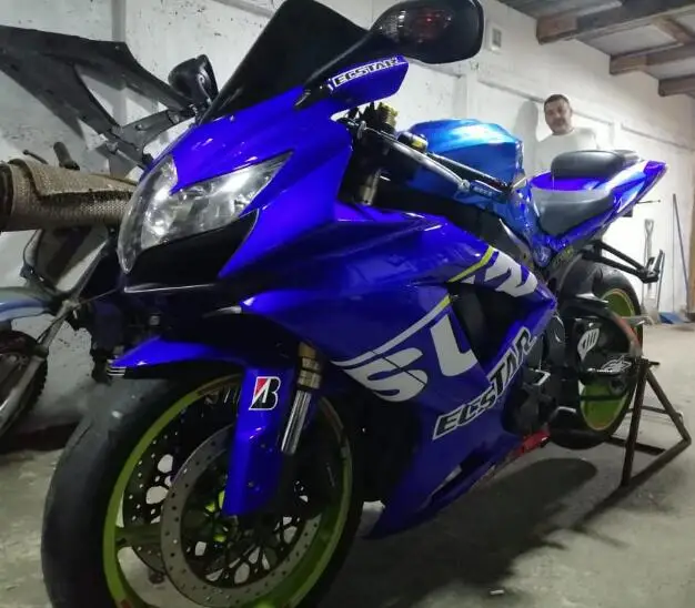 

Литьевая пресс-форма, новый комплект обтекателей из АБС-пластика, подходит для Suzuki GSX-R 600 750 K8 2008 2009 2010 08 09 10, кузов красного и синего цвета