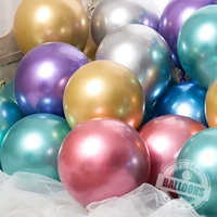 30pcs metal chrome balloons 5 12inch colorful pearl metallic latex ballons birthday wedding party decoration baby shower globos
