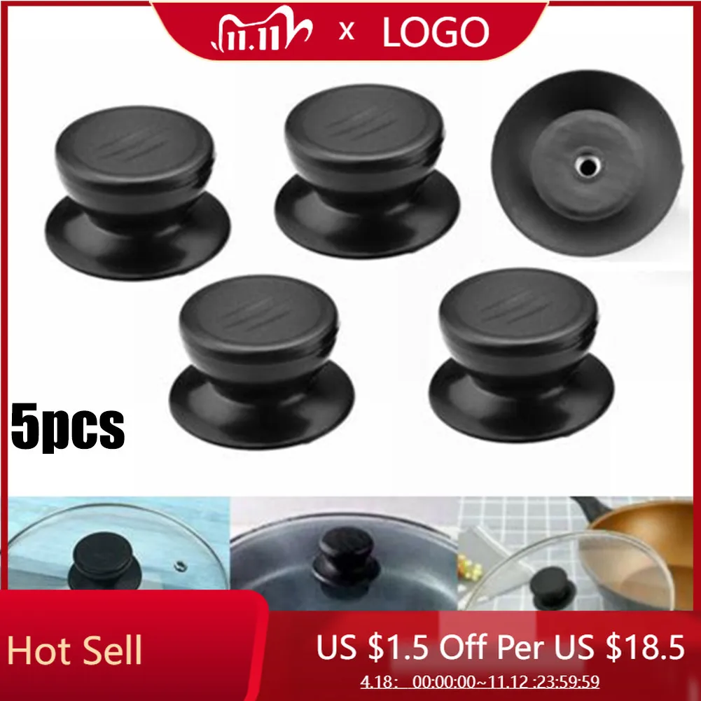 

5pcs Pot Pan Lids Knob Lifting Handle Home Kitchen Cookware Replacement Knobs Cover Holding Handles Pan Part