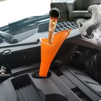 5pcs multipurpose plastic long neck oil funnels for kitchen all auto oil lube engine oil water diesel fuel and other liquids