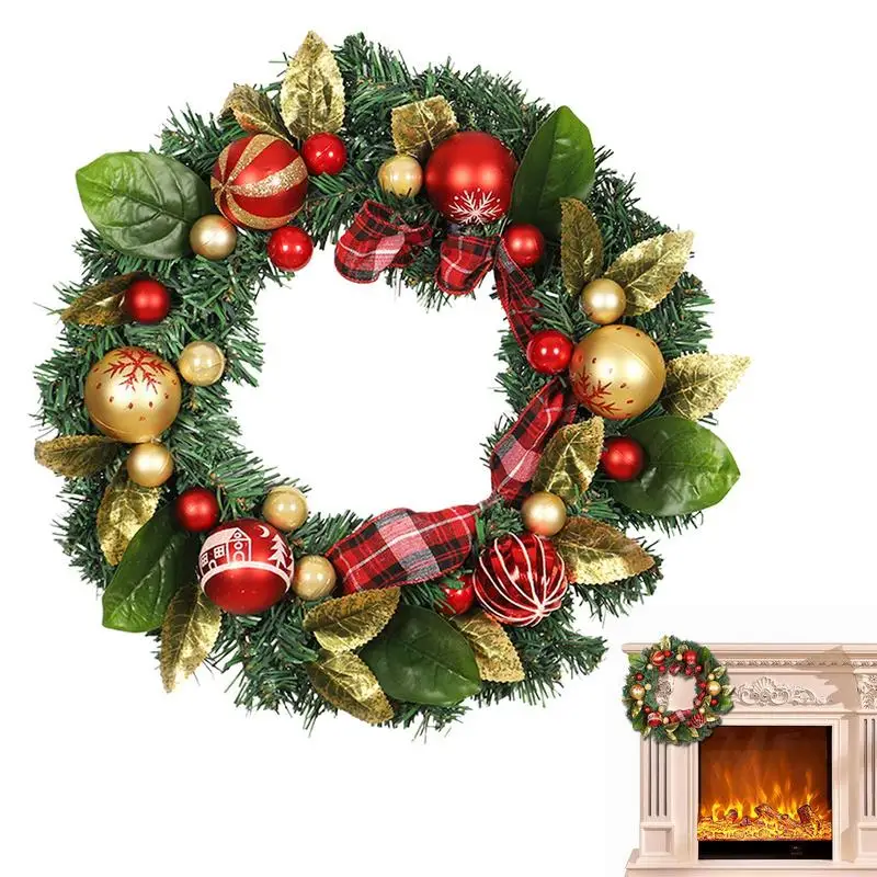 

Christmas Decorations 40cm Christmas Wreath Artificial Wreath Door Hanging Window Props Background Christmas Tree Accessories