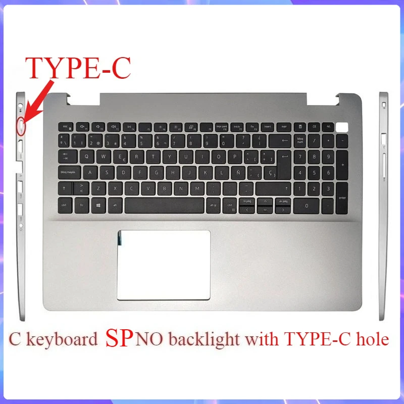 Корпус верхней части (рамка) для ноутбуков Inspiron 5593 5594 с клавиатурой USRUSP, артикулы 07G0RN, 0V5JHC, 05JK43 (art.: 3920d4ff852be) - 3920d4ff852be