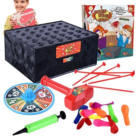 Воздушный шар, коробка, воздушный шар, интерактивная игра для розыгрыша, игрушки для мелкой моторики, воздушный шар, игры для активного отдыха, день рождения