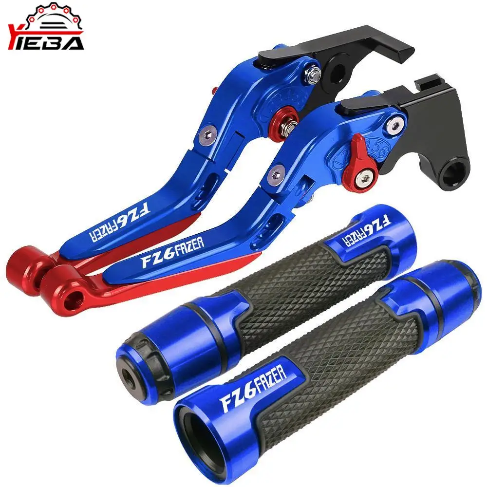 

Motorcycle CNC Brake Clutch Levers Handlebar Handle Grips For YAMAHA FZ6FAZER FZ-6 FZ6 FAZER 2004 2005 2006 2007 2008 2009 2010