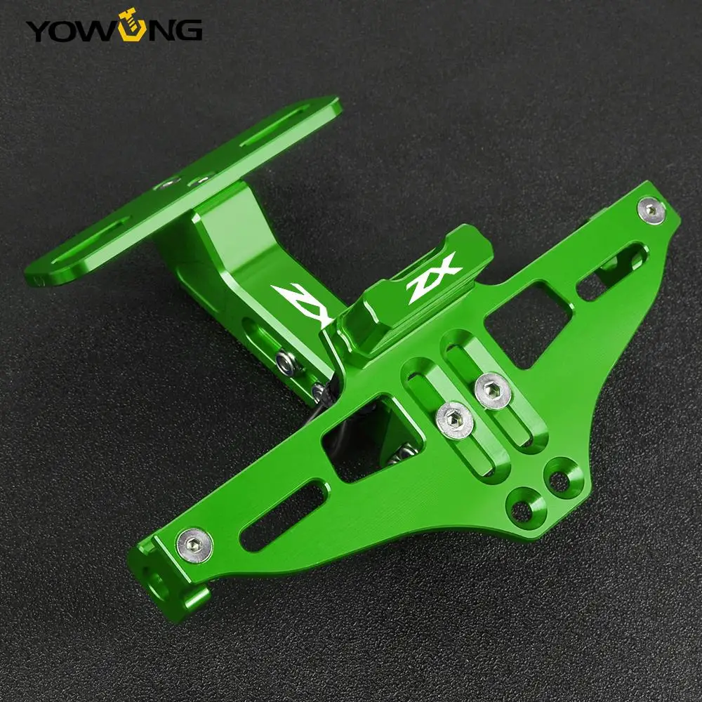 

Adjustable CNC Motorcycle Modified Rear License Plate Mount Holder For Kawasaki ZX6R ZX 6R 7R 9R 10R 12R ZX636 ZX1400