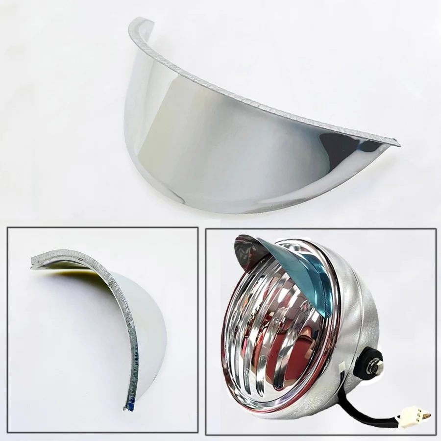 

Козырек для фар мотоцикла 5,2 "передняя лампа для мотоцикла, водонепроницаемая крышка, линза для Honda Yamaha Kawasaki BSA, аксессуары для мотоциклов