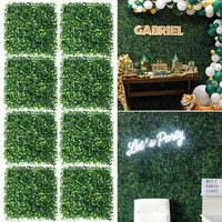 61020pc artificial plant wall lawn grass mats fake moss landscape plastic decor wedding storefront living room background wall