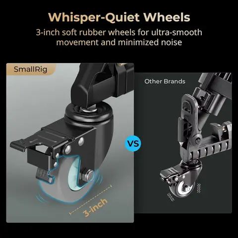 SmallRig Quick-Lock Photography Heavy Duty Tripod Dolly 20 кг полезная нагрузка колеса штатива с регулируемыми ножками сумка для переноски для съемок
