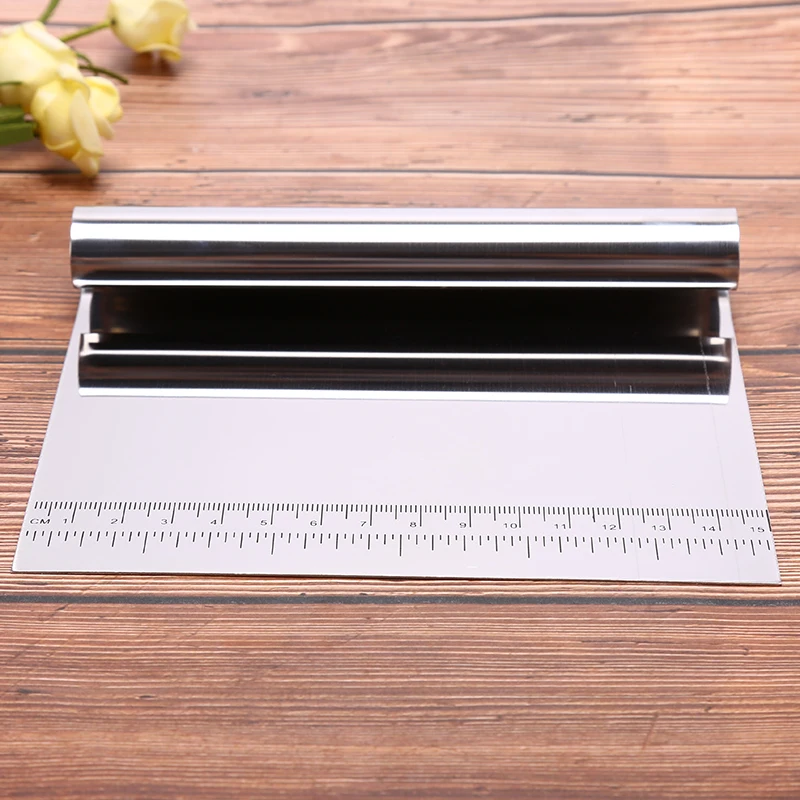 Скребок для теста пиццы из нержавеющей стали кухонный скребок выпечки