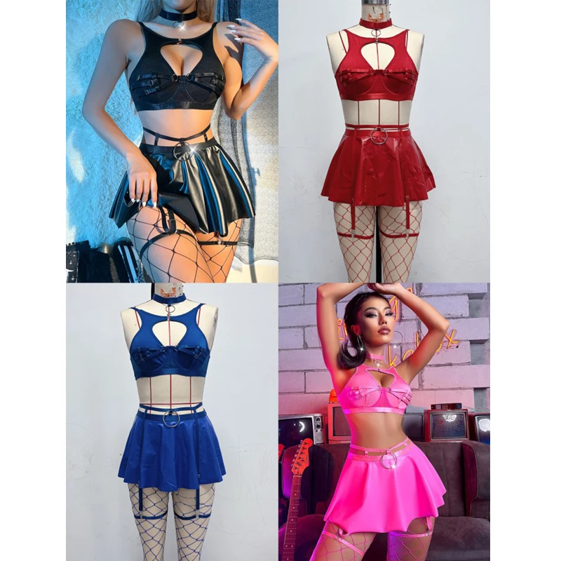 

2023 бар Dj пряное танцевальное платье для девушек Ds ведущий танцевальная команда Gogo костюмы для выступлений сексуальные комплекты бикини танцевальная одежда DN15713