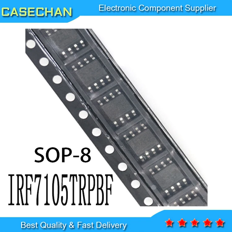 

10CPS Новый и оригинальный IRF7105 F7105 SOP-8 IRF7105TR IRF7105TRPBF