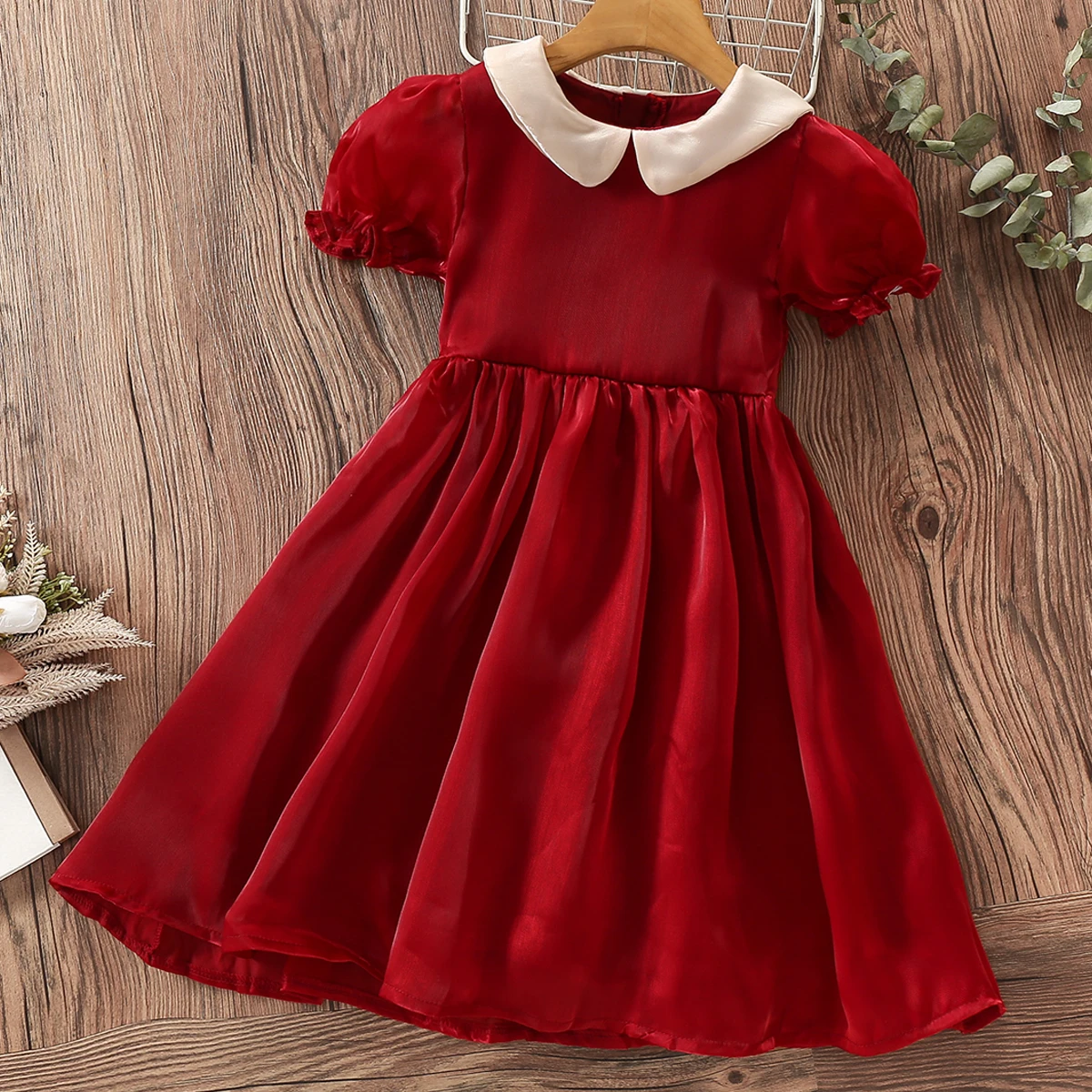 

Elegant Princess Dress for Girls Costumes Short Sleeve Kids Party Dresses Summer Baby Dress Children Clothing 6 8 10 12 13 Years