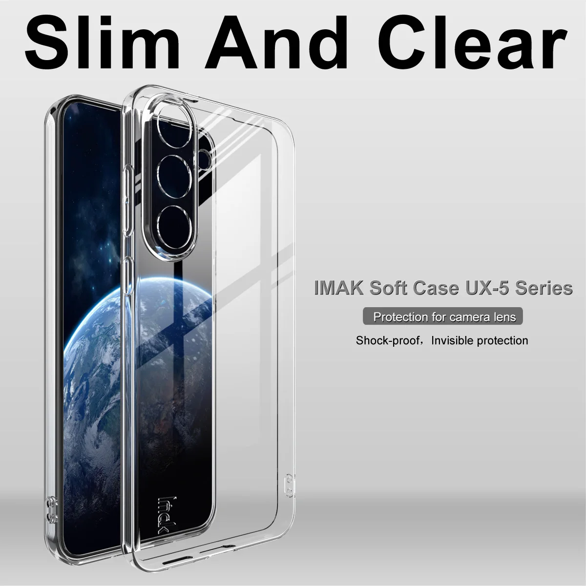 Фото Прозрачный мягкий чехол Imak UX-5 из ТПУ для Samsung S25 Edge, S25 Ultra, S24+, S24 FE, A57, A37, A17, A07, A56, A26, A36, A16, A06 №2