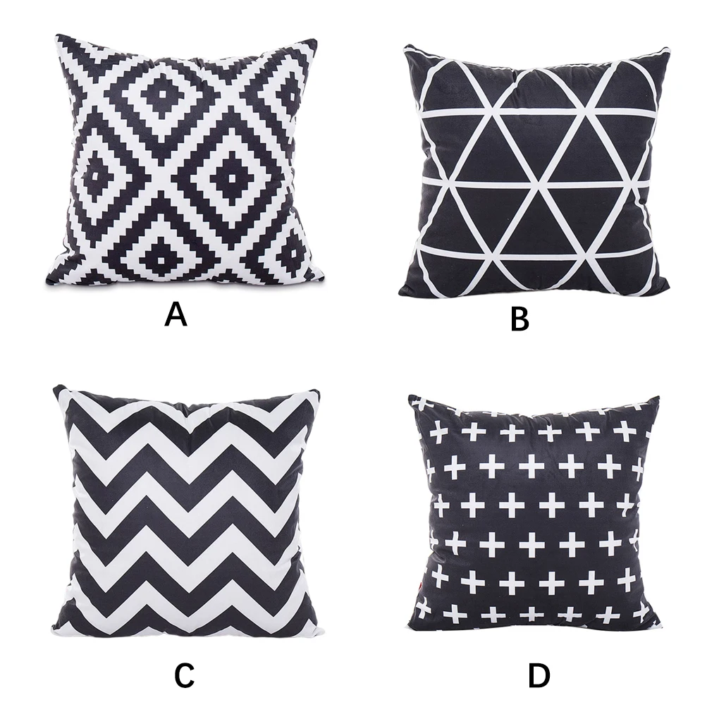 

Modern Striped Pillow Case Simple Style Geometric Pattern Cover Pillowcase Cushion for Sofa Bed Supplies Style 3