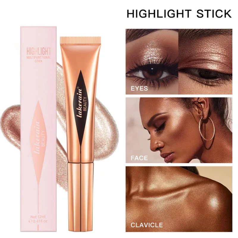 

Liquid Highlight Stick Natural Bronzer Body Highlight Brighten Lying Silkworm Glitter Long Lasting Waterproof High Gloss Makeup