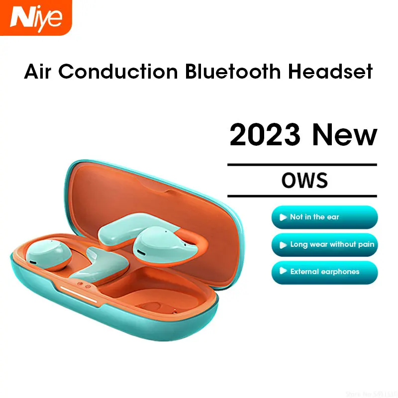 

2023 New Air Conduction Headphone OWS Open Earhook Earphone Sports Ultra-Long Battery Life Wireless Bluetooth Headset With Mic