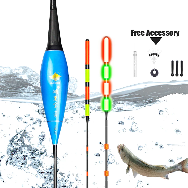 

WLPFISHING 1PC Fishing Float Electric Floats LED Luminous Floats High Brightness Fishing Bobbers High Sensible Electronic Floats